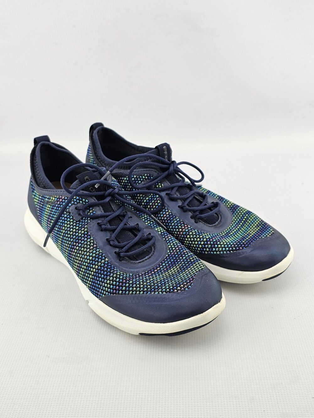 Geox Nebula Women's Knitted Sneakers Navy Blue / Multicolor Size 10